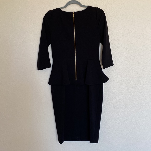 NWOT Calvin Klein Peplum 3/4 sleeve Dress Sz 6 - Picture 5 of 6